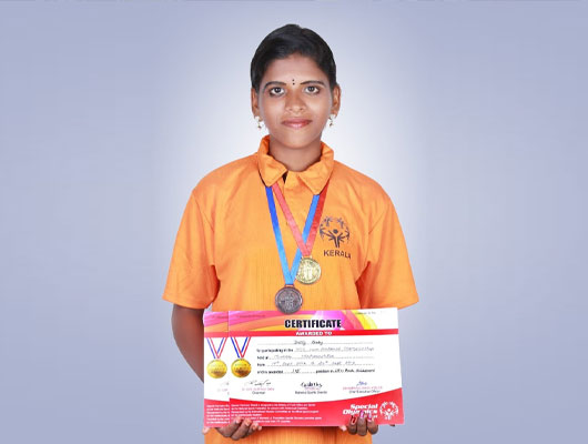Special Olympic Bharath , Swimming Championship at Mumbai, Gold and Bronze Medal Winner Ms.Detty Baby